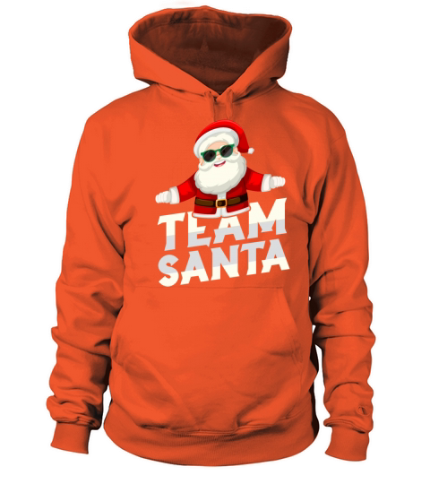 Team Santa Family Christmas Matching Pajama Santa Men's Hoodie