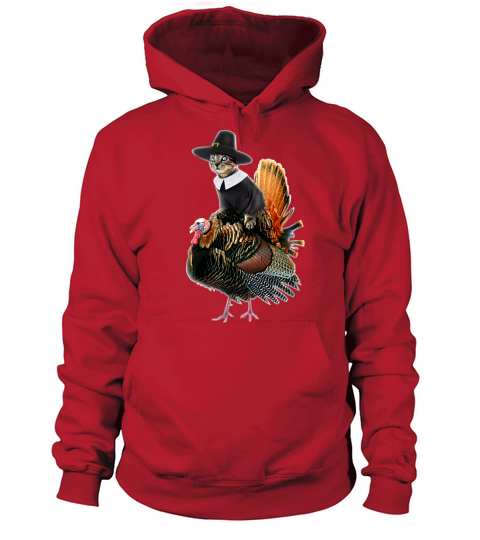 Thanksgiving Cat Pilgrim Costume Thanksgiving Turk Women's Hoodie