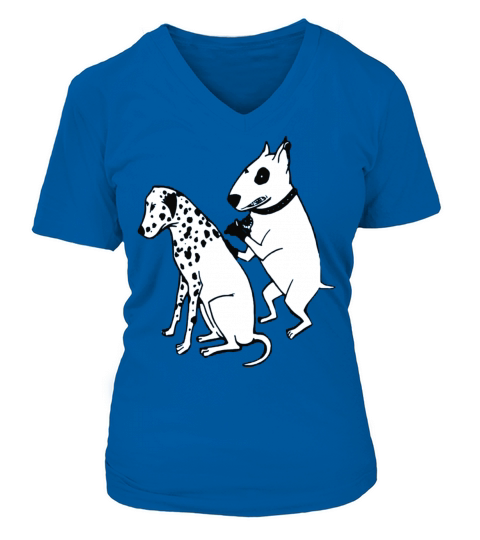 DALMATIAN DOG TATTOO Women's V-Neck T-shirt