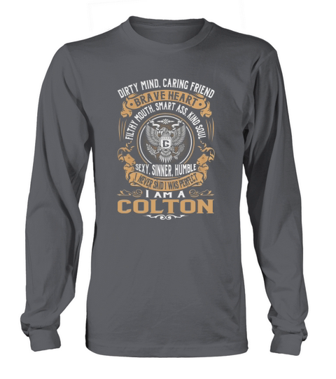 COLTON Last Name, Surname Tshirt Long sleeved Unisex