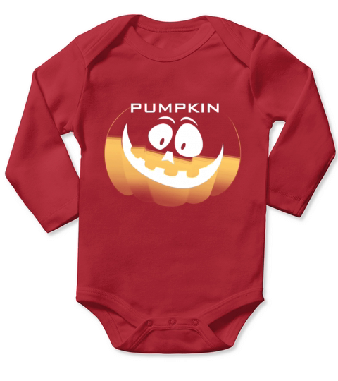 Pumpkin Long Sleeve Baby One-Piece