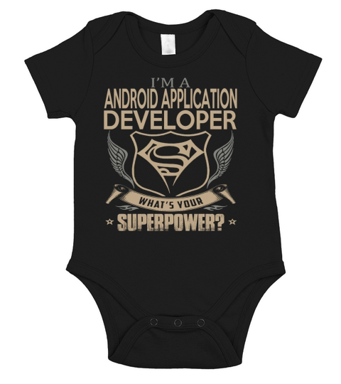 ANDROID APPLICATION DEVELOPER Short Sleeve Baby One-Piece