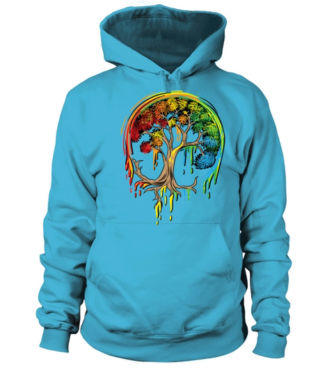 Colorful Tree Life is really good Tree Art Shirt Women's Hoodie