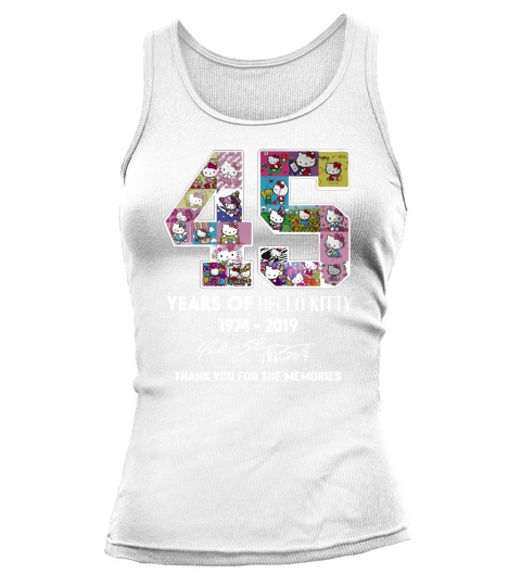 45 years of Hello Kitty 1974 2019 thank you for the memories Tank top Woman