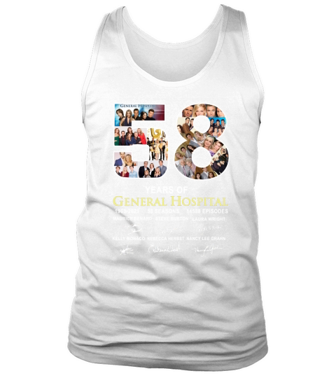 58 Years Of General Hospital 1963 2021 58 Seasons 14588 Episodes Signatures Tank Top Unisex