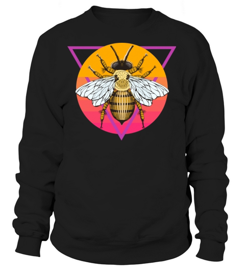 vaporwave Bee Design Women's Sweatshirt