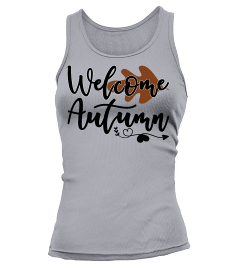 Welcome autumn with heart decoration maple leaf Women's Tank Top