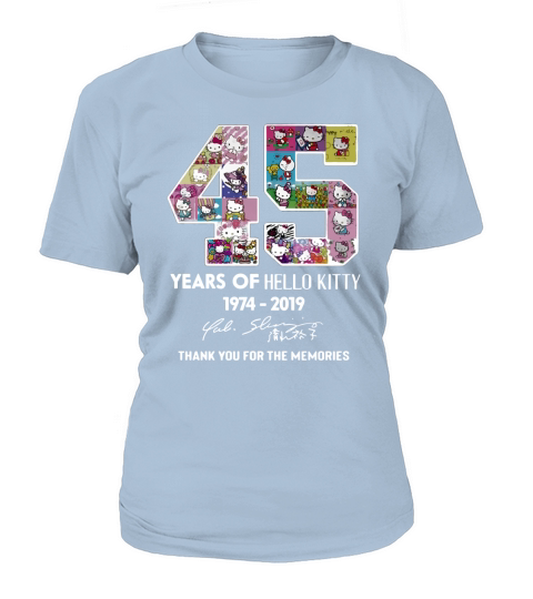 45 years of Hello Kitty 1974 2019 thank you for the memories T-Shirt Woman