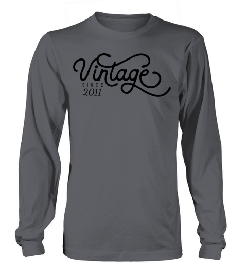 Vintage Since 2011 Birthday Gift Men's Long Sleeve