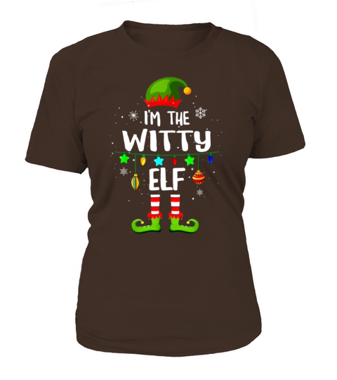 I m The Witty Elf Matching Family Christmas Women's T-Shirt