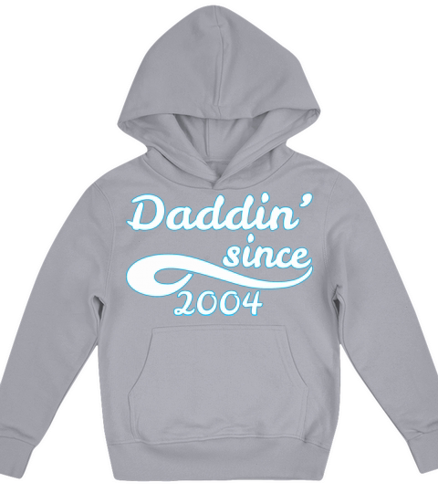 Daddin Since 2004 Happy Fathers Day Kids Hoodie