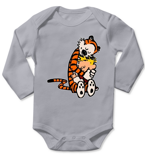 Calvin And Hobbes Lovers Long Sleeve Baby One-Piece