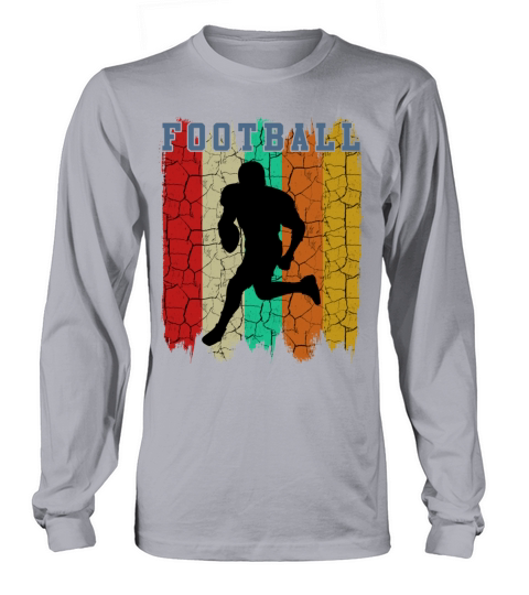 Retro Style Vintage American Football Player Sport Men's Long Sleeve