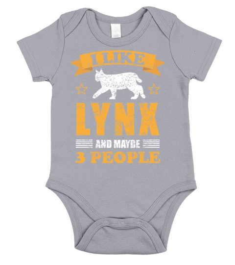 Lynx Forest Animal Lovers Quote Gift Short Sleeve Baby One-Piece