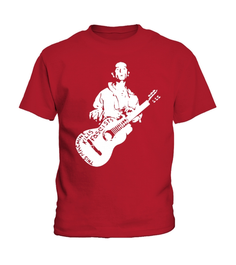 Woody Guthrie This Machine Kills Fascists T-Shirt Kids T-Shirt