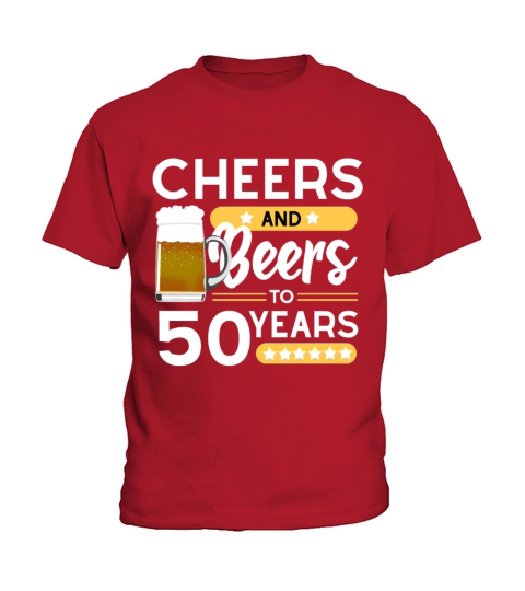 50th birthday Cheers and beers 50 years Kids T-Shirt