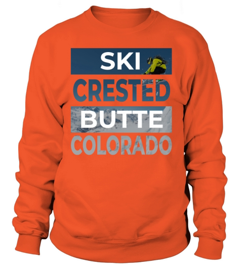 Crested Butte Colorado Ski Skiing Fan Winter Cool Men's Sweatshirt