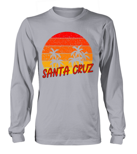 Santa Cruz retro vintage sunset Women's Long Sleeve