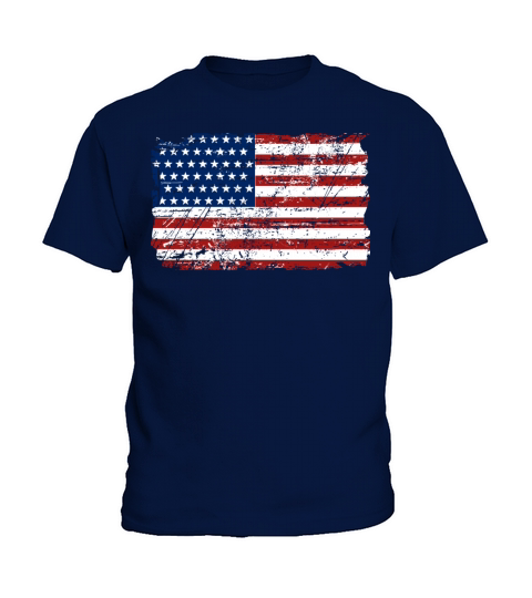 USA Flag - Vintage Look Kids T-Shirt