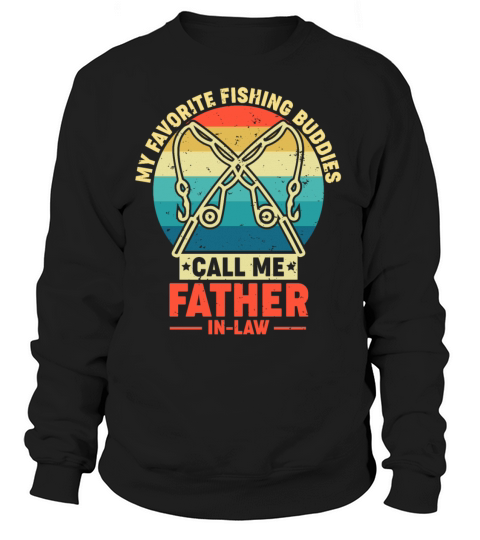 Father in Law Fishing Fisherman Funny Gift Retro Women's Sweatshirt