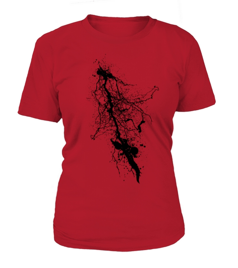 Cool Paint Splatterand Lightning Design Women's T-Shirt