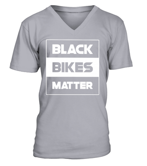 Black Bikes Matter V-Neck T-shirt