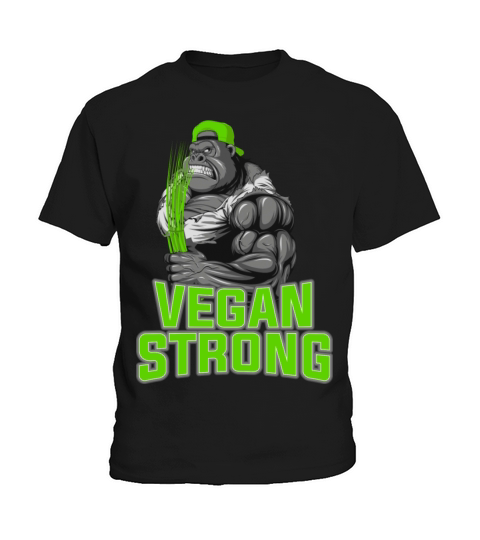 product Funny Gorilla Vegan Strong Zoo Animal Kids T-Shirt