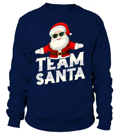 Team Santa Family Christmas Matching Pajama Santa Women's Sweatshirt