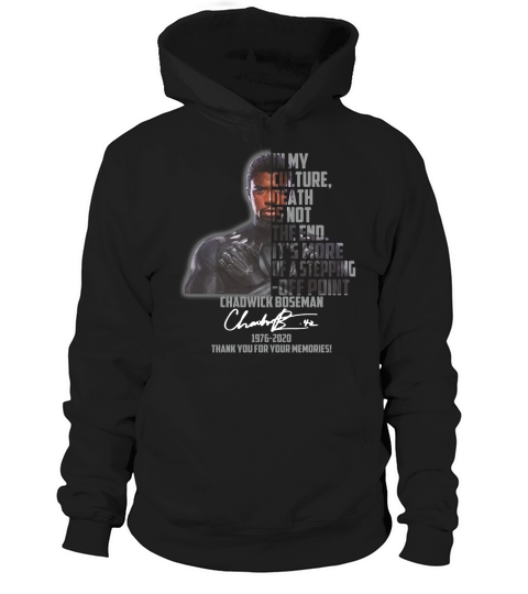 Chadwick Boseman Signature 1976 2020 Thank You For Your Memories Hoodie Unisex