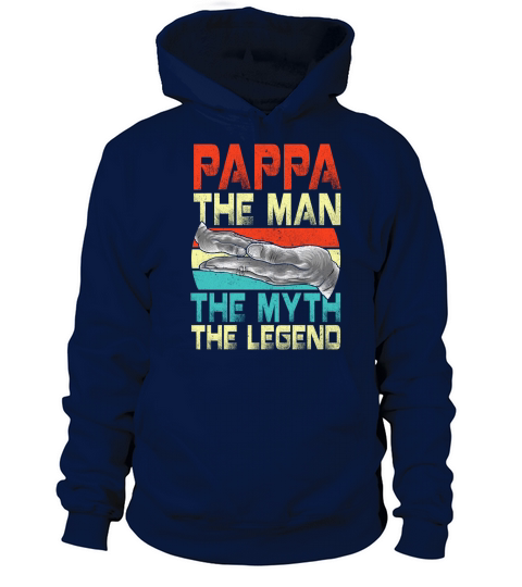 Vintage Papa Man Myth Legend Shirt Daddy Father Shirt Women's Hoodie