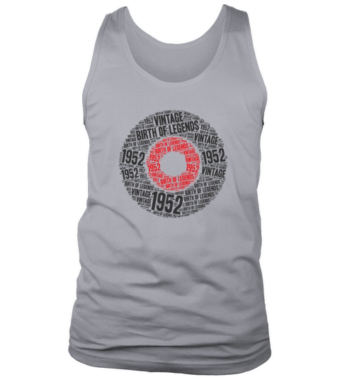 70th Birthday Vintage 1952 Birth of Legends Men's Tank Top