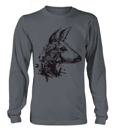 Deer with floral ornamentation Women's Long Sleeve