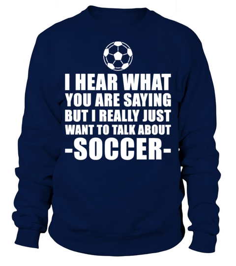 Soccer - cute soccer for boys or girls - funny s Men's Sweatshirt