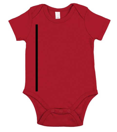 Vertical Line Short Sleeve Baby One-Piece