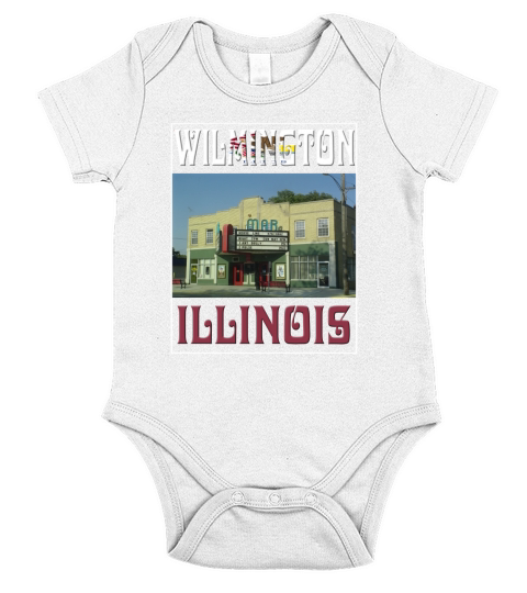 WILMINGTON-Illinois Short Sleeve Baby One-Piece