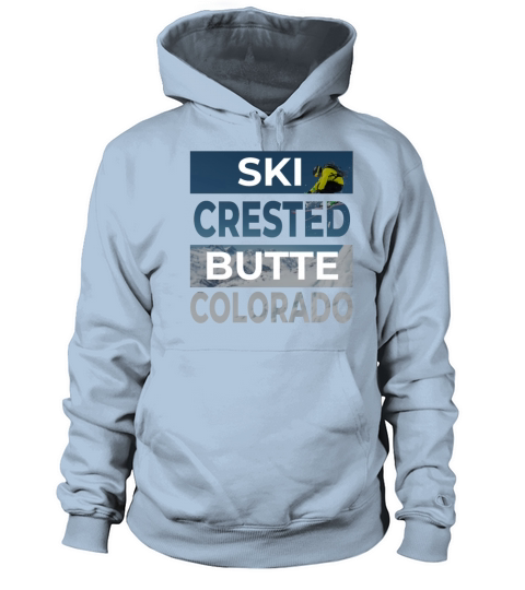 Crested Butte Colorado Ski Skiing Fan Winter Cool Men's Hoodie