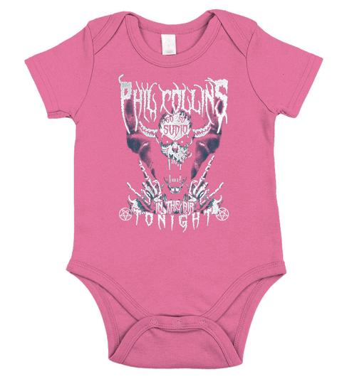 Phil Collins in the air tonight Rock Metal Short Sleeve Baby One-Piece