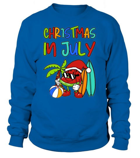 Watermelon Christmas Tree Christmas In July Women's Sweatshirt