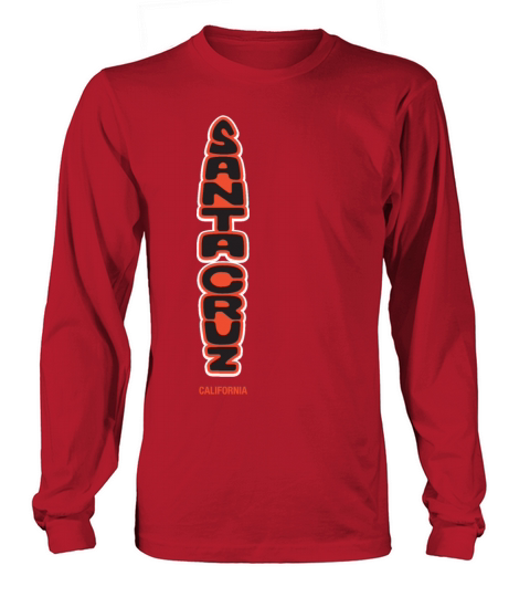 Santa Cruz California Tiki Script Board Center Women's Long Sleeve