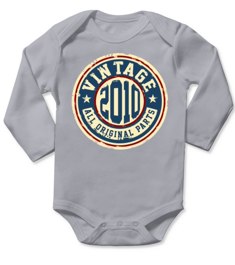 Vintage 2010 Long Sleeve Baby One-Piece