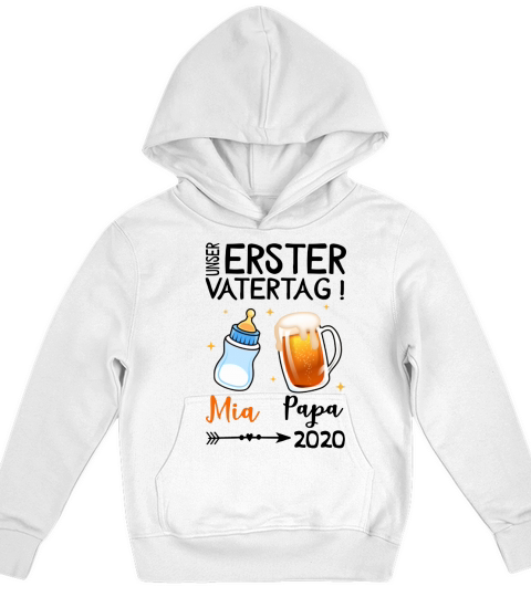 UNSER ERSTER VATERTAG Kids Hoodie