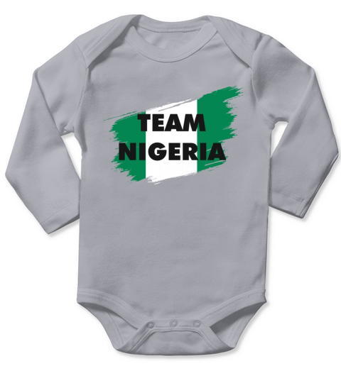 Tokyo Olympics 2021 Team Nigeria Long Sleeve Baby One-Piece