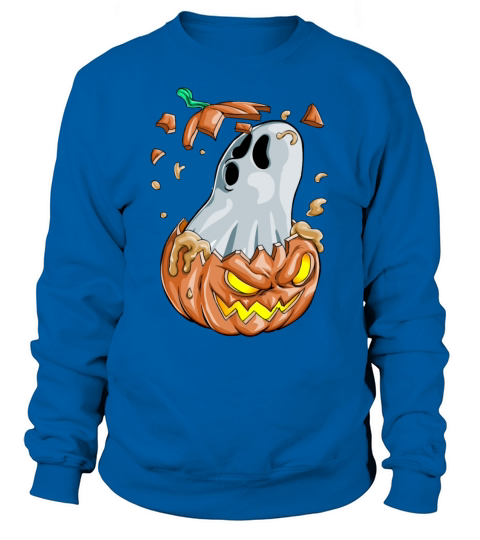 Halloween Ghost Pumpkin Women's Sweatshirt