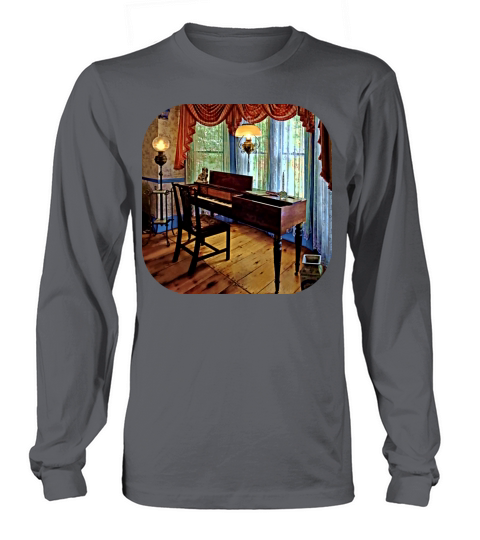 Square Piano in Parlor Women's Long Sleeve