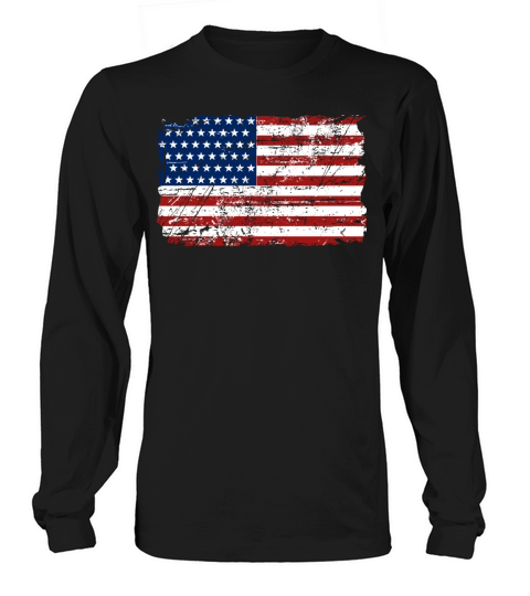 USA Flag - Vintage Look Women's Long Sleeve