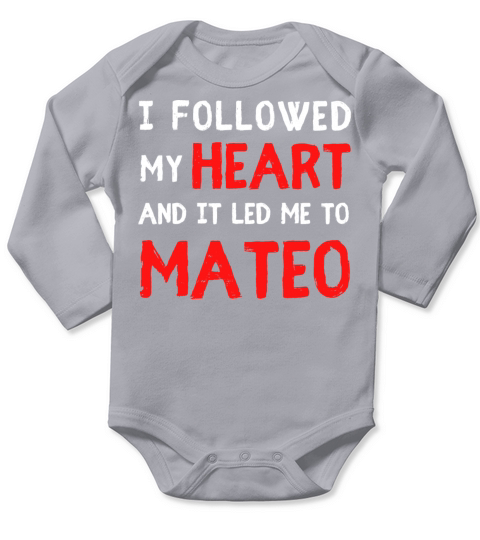 NAMED MATTEO NAME FIRST NAME DAY SAYINGS Long Sleeve Baby One-Piece