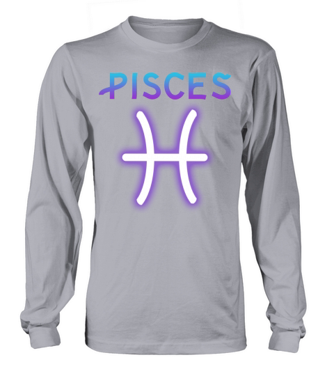 Pisces Symbol Horoscope Zodiac Sign Men's Long Sleeve