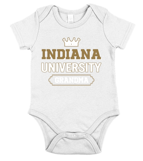 Indiana University Grandma Great Gift For Grandparents Short Sleeve Baby One-Piece