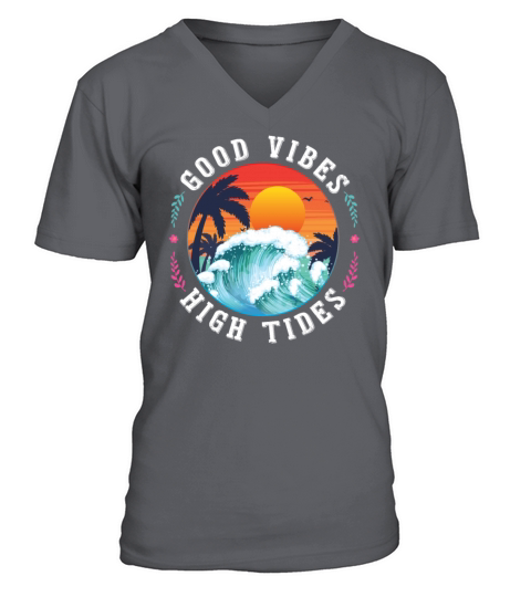 Good Vibes High Tides Men's V-Neck T-shirt
