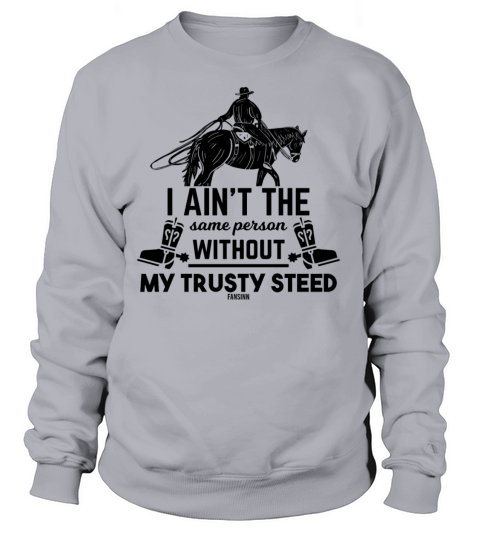 Cowboy with cowboy boots riding horse Women's Sweatshirt
